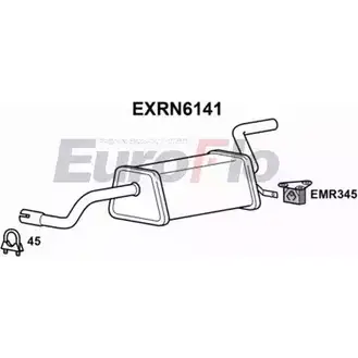 Задний глушитель EUROFLO 4359658 EXRN6141 MTBD V8L IOLWHCU изображение 0