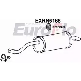 Задний глушитель EUROFLO EXRN6166 JJA 7FKF 4359679 A2TM0 изображение 0