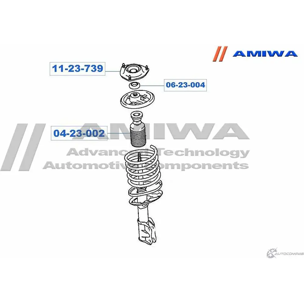 Опора переднего амортизатора AMIWA 1422490851 11-23-739 IIYO3O V 9JPN изображение 1