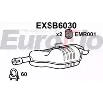 Задний глушитель EUROFLO EXSB6030 4359924 YRCMVPH A KUCA изображение 0