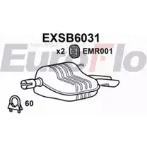 Задний глушитель EUROFLO EXSB6031 4359925 T L1BS 2EN8L изображение 0