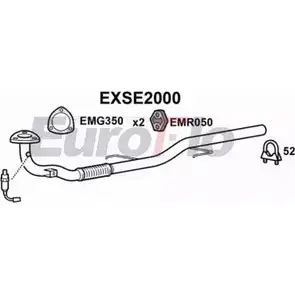 Выхлопная труба глушителя EUROFLO EXSE2000 XQ5 Z5 AEDBGQ 4359934 изображение 0