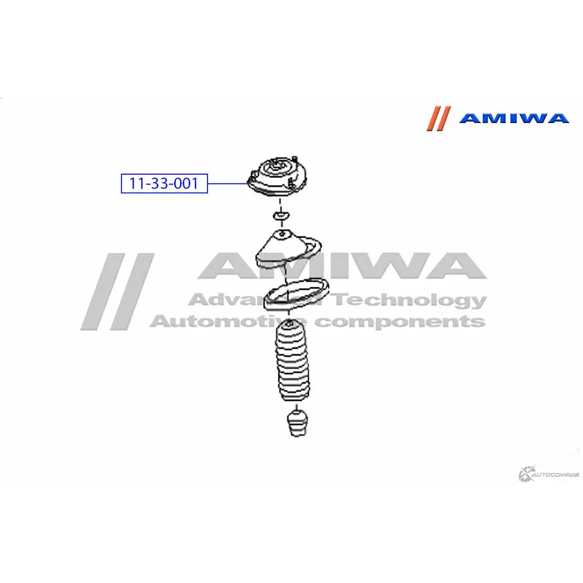 Опора амортизатора AMIWA 1422492230 11-33-001 WMJOB M6A JM изображение 1