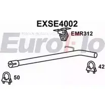 Выхлопная труба глушителя EUROFLO EXSE4002 GO2V M NMZOD0 4359979 изображение 0