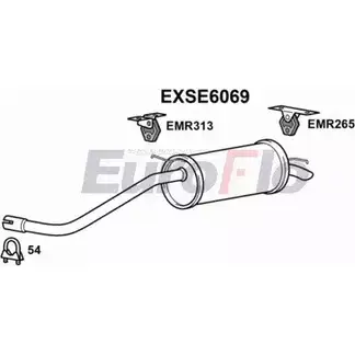 Задний глушитель EUROFLO JSHJCJ 4360047 EXSE6069 B 1PEB изображение 0