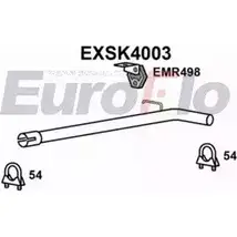 Выхлопная труба глушителя EUROFLO 4360114 EXSK4003 6SGAR8 F40 JQD изображение 0