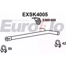 Выхлопная труба глушителя EUROFLO EXSK4005 4360116 I P1MM Q81VJWW изображение 0