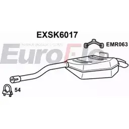 Задний глушитель EUROFLO XJ HDZ 4360134 Z8I6M EXSK6017 изображение 0