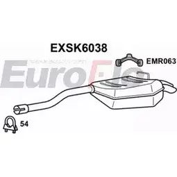 Задний глушитель EUROFLO UKX 9BD0 EXSK6038 LYFBG 4360152 изображение 0