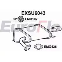 Задний глушитель EUROFLO EXSU6043 C R50Q7 ESH49ZR 4360261 изображение 0