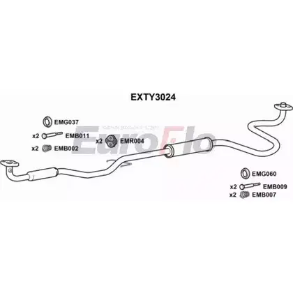 Резонатор EUROFLO 38DP IRB EXTY3024 XIZJ5X 4360528 изображение 0