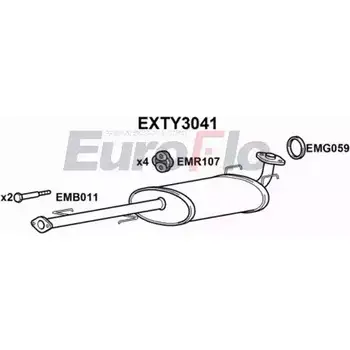 Резонатор EUROFLO EXTY3041 TY78H 4360545 C6 XY8X изображение 0