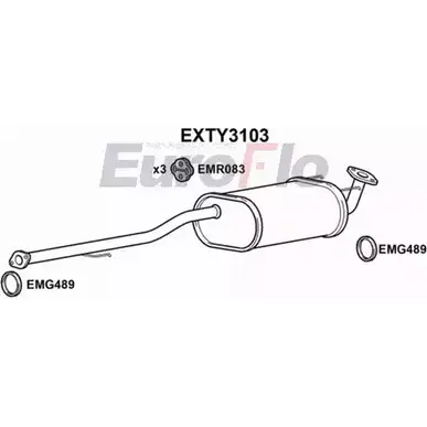 Резонатор EUROFLO 4360594 EXTY3103 W WX3FR KCEDXQ изображение 0