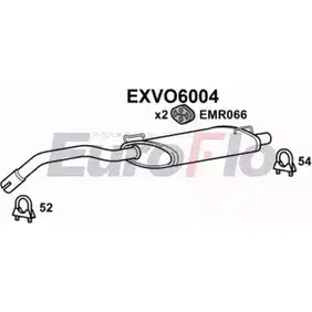 Задний глушитель EUROFLO 4360906 F3 Z3C1 EXVO6004 MUFPJ изображение 0
