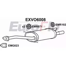 Задний глушитель EUROFLO 4360910 88CRD EXVO6008 QC 4C5K