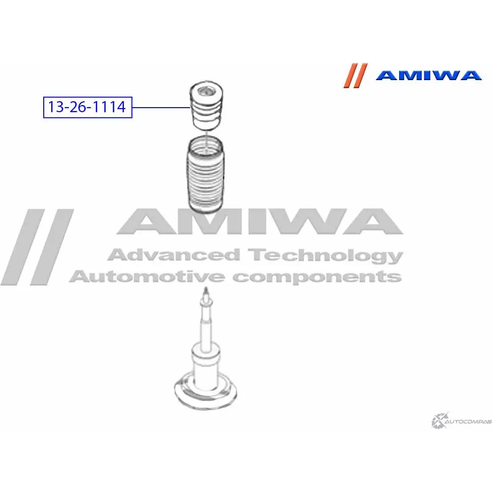 Отбойник переднего амортизатора AMIWA 1422490886 QA NPJB 13-26-1114 I13F9 изображение 1