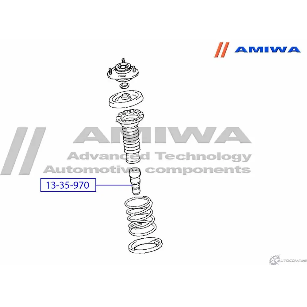Отбойник переднего амортизатора AMIWA 13-35-970 SHOP D 1422490887 8RC87 изображение 1