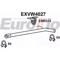 Выхлопная труба глушителя EUROFLO 4361259 EXVW4027 OR03C0 S4 OSSNI изображение 0
