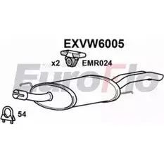 Задний глушитель EUROFLO OGAOJT EXVW6005 7P8X 6 4361284