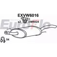 Задний глушитель EUROFLO 0PSGOMW EXVW6016 4361295 XD QCQE
