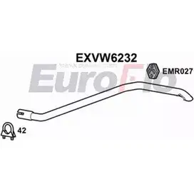 Насадка на глушитель EUROFLO 4361493 EXVW6232 4PIVED 44 PPG
