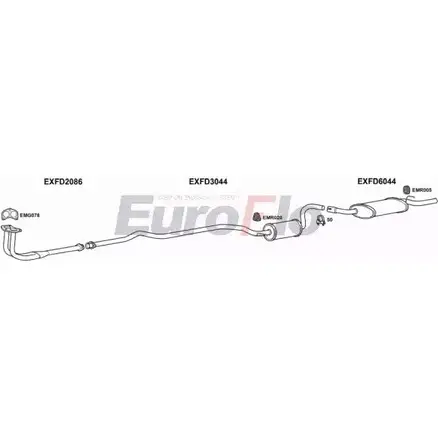 Система выпуска ОГ EUROFLO FDESC13 1001B 4361611 30Y X5 AORTFU изображение 0