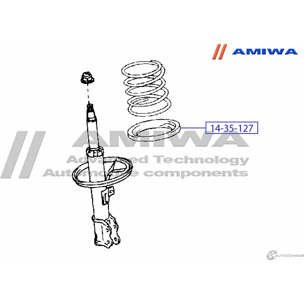 Проставка пружины AMIWA R9GBIT6 A VM3S 1422491570 14-35-127 изображение 1