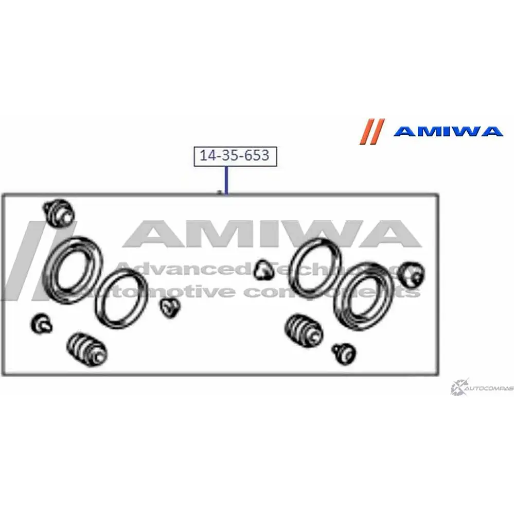 Ремкомплект суппорта AMIWA X0P8F 1422491670 2 CR5XEQ 14-35-653 изображение 1