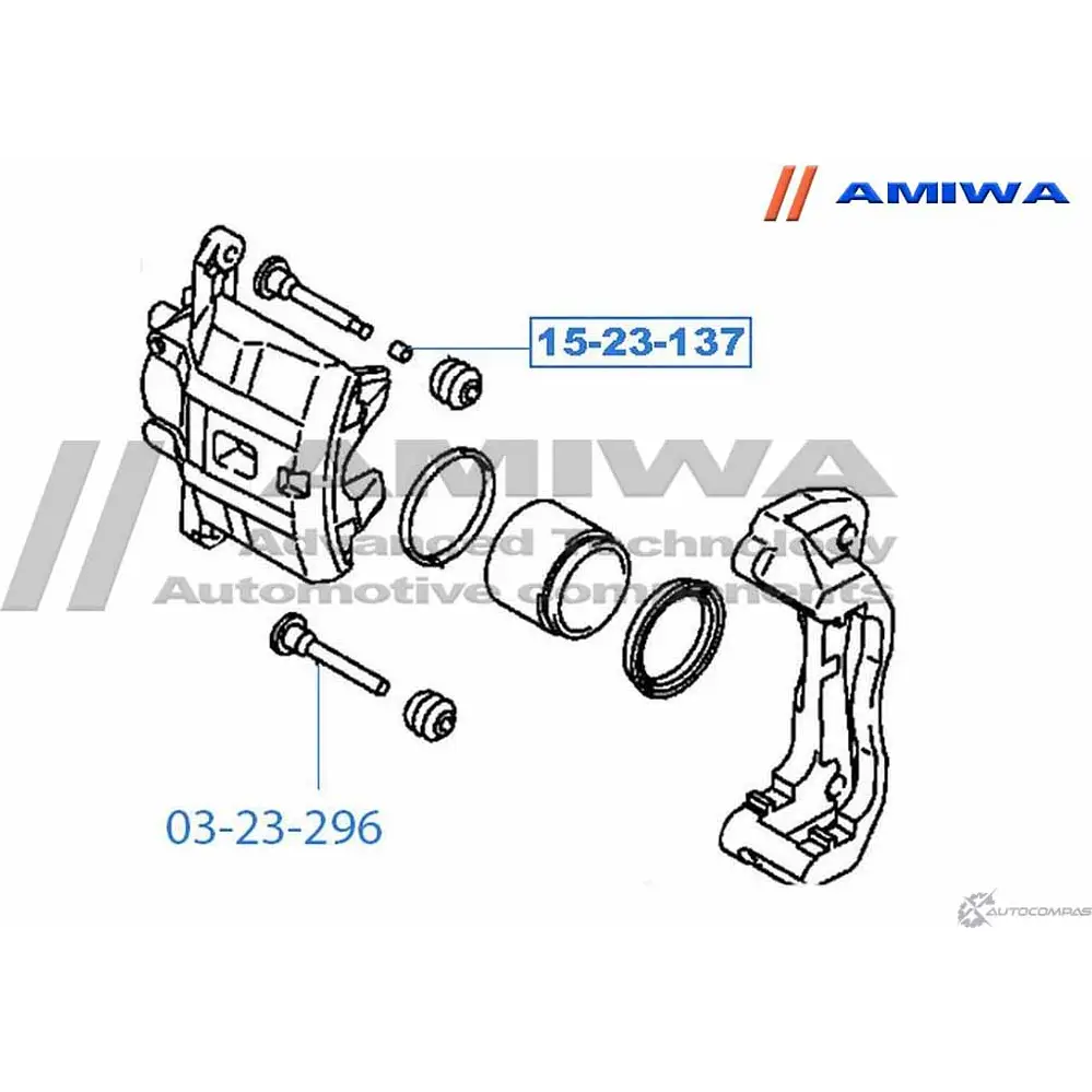 Заглушка направляющей втулки тормозного суппорта AMIWA 15-23-137 RPQ7PR 711PTL L 1422491574 изображение 0