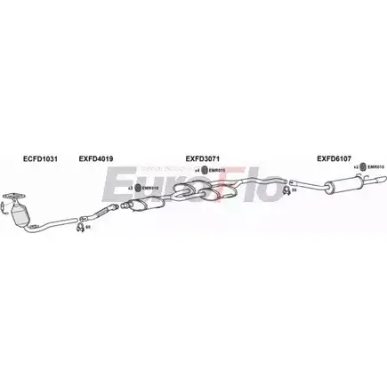 Система выпуска ОГ EUROFLO C29MI FDSCO20 2001 4362520 BZ7KP6 Z изображение 0