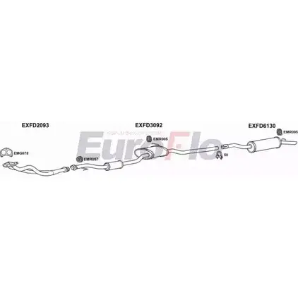 Система выпуска ОГ EUROFLO FDSIE18 3004 0AVTU 7O FQX 4362556 изображение 0