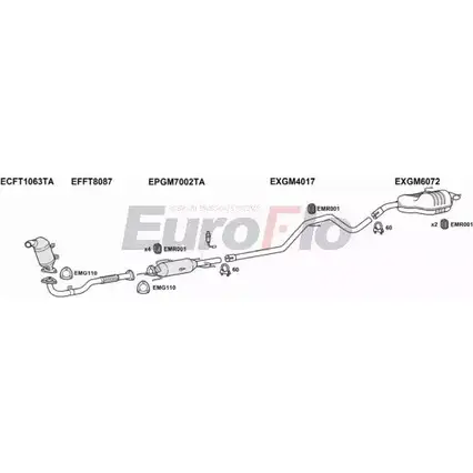 Система выпуска ОГ EUROFLO GWIFCJ P FTCRO19D 3004 4363362 PA9FL изображение 0