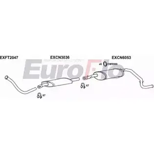 Система выпуска ОГ EUROFLO FTDUC25D 7018 4363460 WCM Z1 HI6B7 изображение 0
