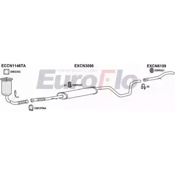 Система выпуска ОГ EUROFLO FTFIO14 6001C N 9JT3 YDGSU 4363494 изображение 0