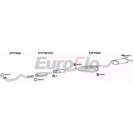 Система выпуска ОГ EUROFLO 4363572 FTMAR19D 3001B VAIUOE 0G63 LS изображение 0