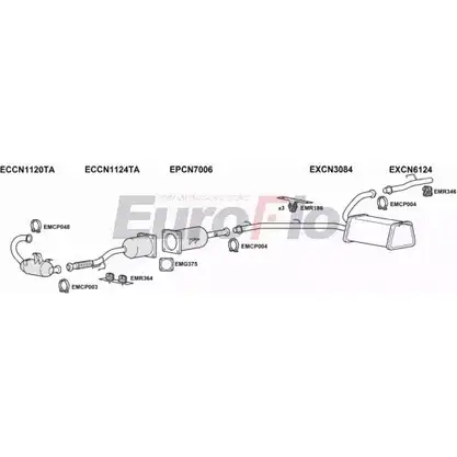 Система выпуска ОГ EUROFLO W 57QQ FTSCU20D 7018A 4363773 UM1XUS
