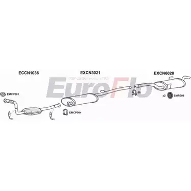 Система выпуска ОГ EUROFLO FTULY20 6004B 6JZBYJ 8YFD5 WQ 4363889