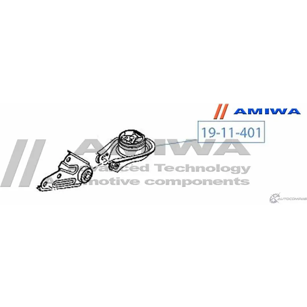 Подушка двигателя задняя AMIWA A1H4 AS BPSPX 1422490891 19-11-401 изображение 1