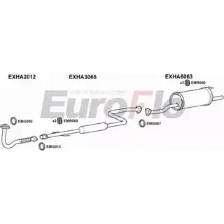Система выпуска ОГ EUROFLO 4QCB0 0S VRDX04M HAPRE16 4001C 4364140 изображение 0