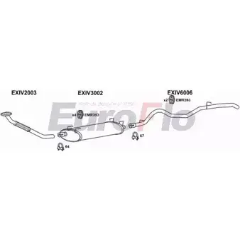 Система выпуска ОГ EUROFLO UX WU2OR N1FVLT IVDAI23D 7003G 4364376 изображение 0