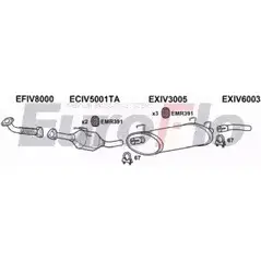 Система выпуска ОГ EUROFLO IVDAI23D 7007H YMC3NGL UJVF 7G 4364405 изображение 0