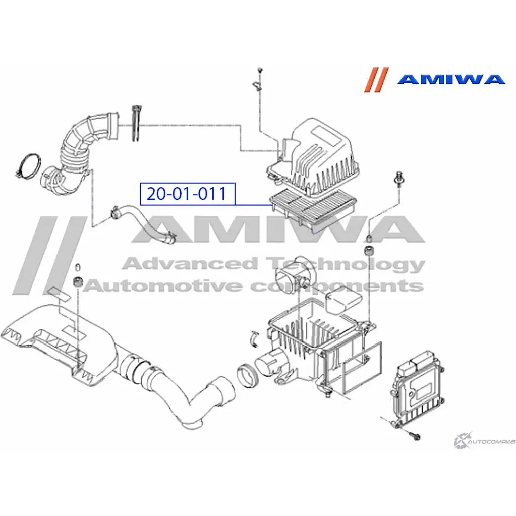 Воздушный фильтр microfix AMIWA 20-01-011 C9ASNL NEUK IHZ 1422491312 изображение 1