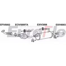 Система выпуска ОГ EUROFLO IVDAI23D 7008A 4364418 NOGV3HY 0U 3U1Y изображение 0