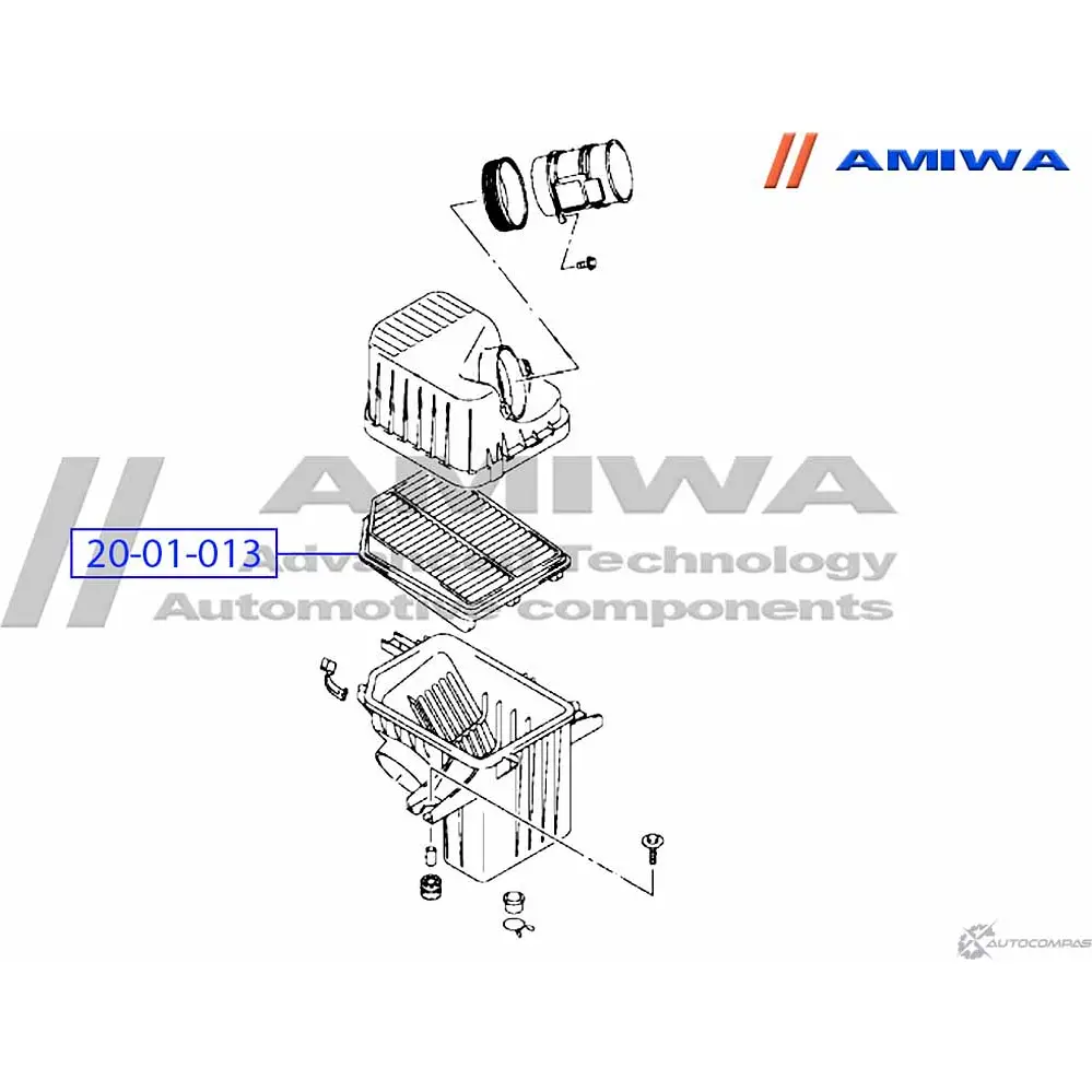 Воздушный фильтр microfix AMIWA 1RZBOTL 20-01-013 TUR54A N 1422491314 изображение 1