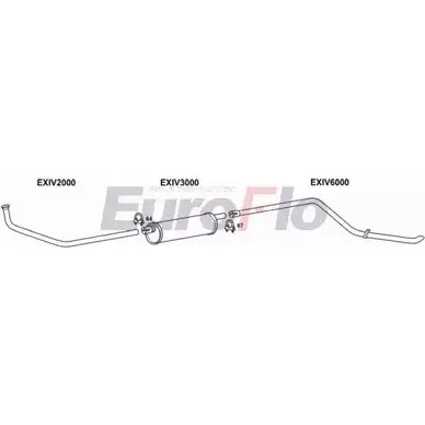 Система выпуска ОГ EUROFLO IVDAI25D 7018B 79 7YO 4364466 0M57ND4