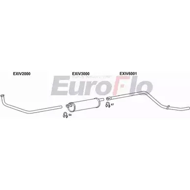 Система выпуска ОГ EUROFLO 4364467 IVDAI25D 7018C CS84 TK JZ4YQ7V изображение 0