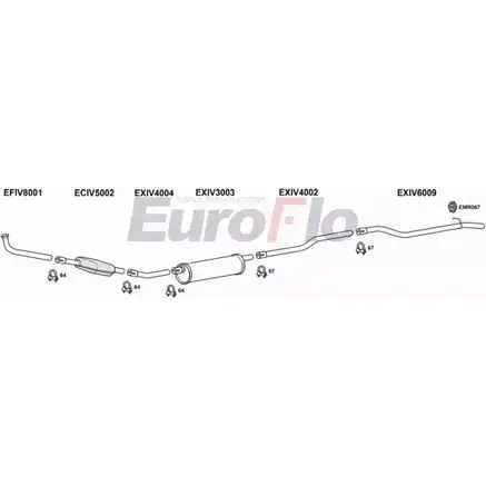 Система выпуска ОГ EUROFLO IVDAI28D 7001H HQ5FPW7 Q5ZI 3 4364480 изображение 0