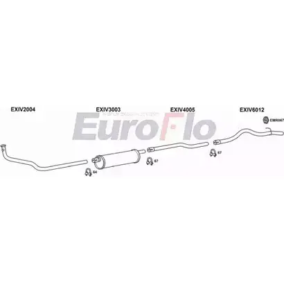Система выпуска ОГ EUROFLO ZKMBN IVDAI28D 7008E 4364485 5 5EK9 изображение 0