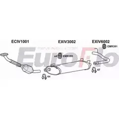 Система выпуска ОГ EUROFLO D9LHWKP IVDAI28D 7015A QY IJ630 4364491 изображение 0