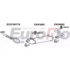 Система выпуска ОГ EUROFLO V3IQ0 IVDAI28D 7015B 02PV0G T 4364492 изображение 0